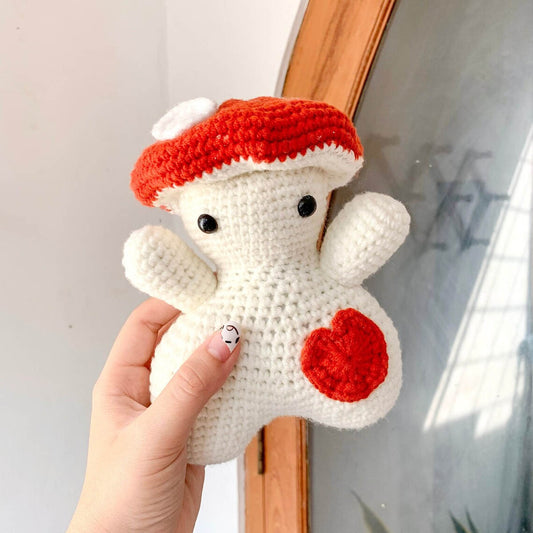 Mushroom Crochet Plushie | Red Baby Mushroom Crochet | Crochet Plush